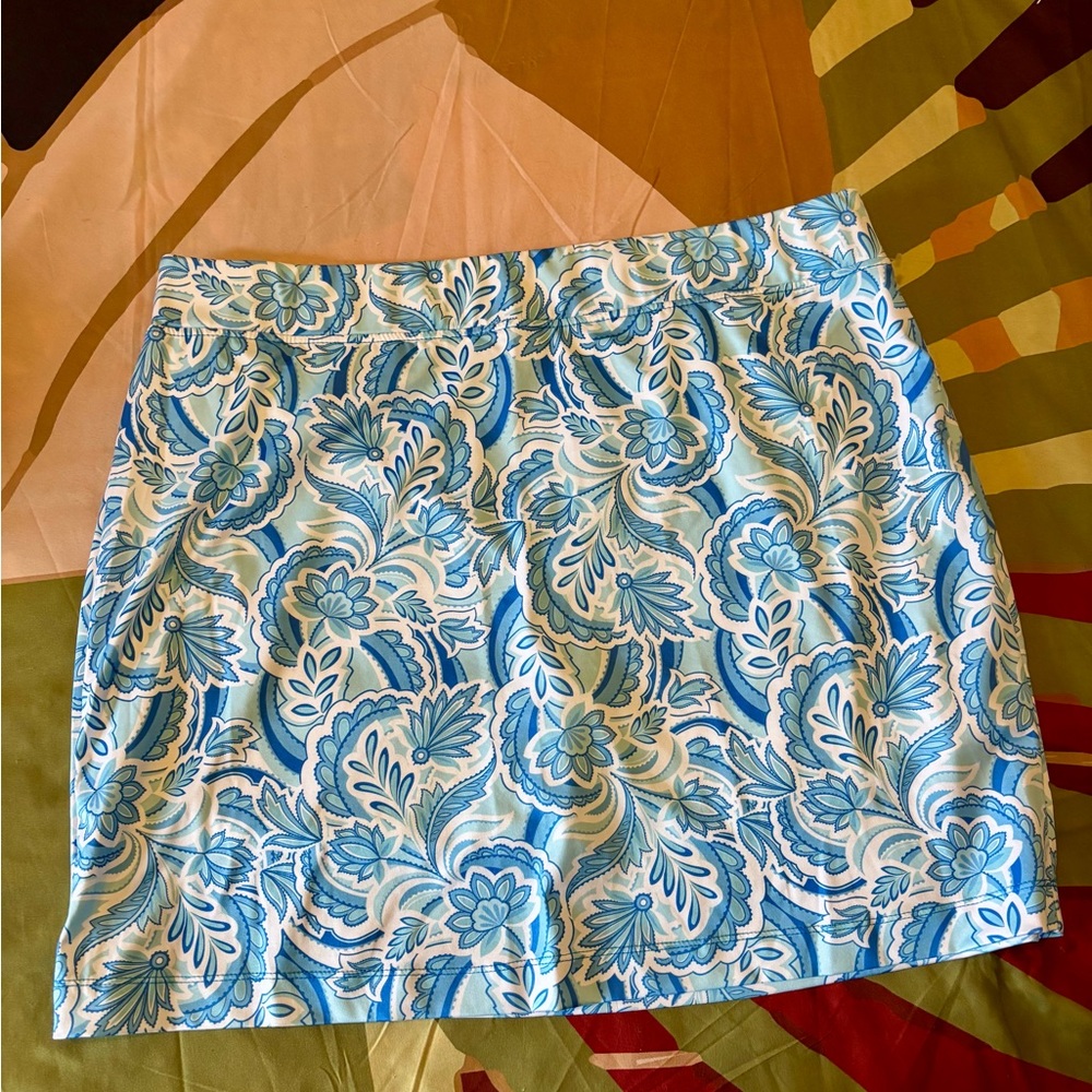 Floral Blue Women's Skort